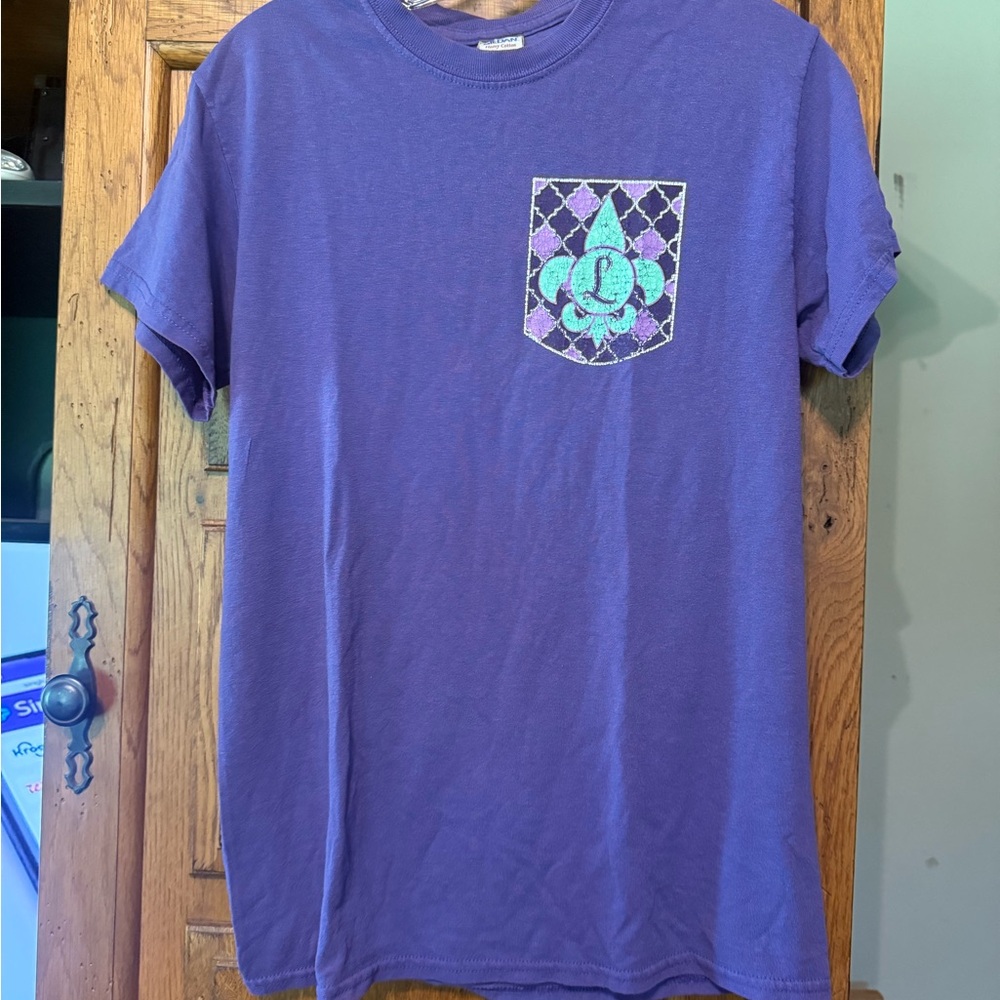 Gildan Purple Short Sleeve Tee Vibrant Cotton Blend